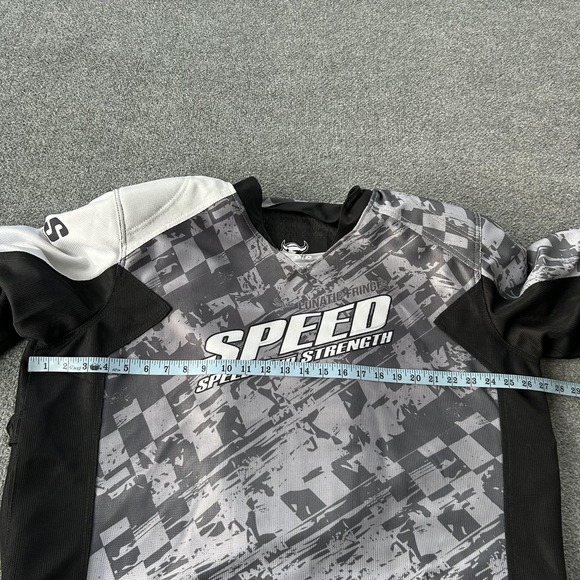 Speed And Strength Jacket Mens 2XL Gray Luna Frnq Mesh Jersey Motorcycle Racing - Picture 7 of 13